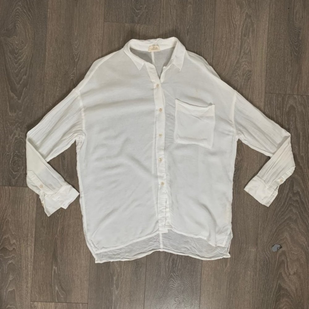 Aritzia Wilfred Free Button Down Front Dress Shir… - image 1